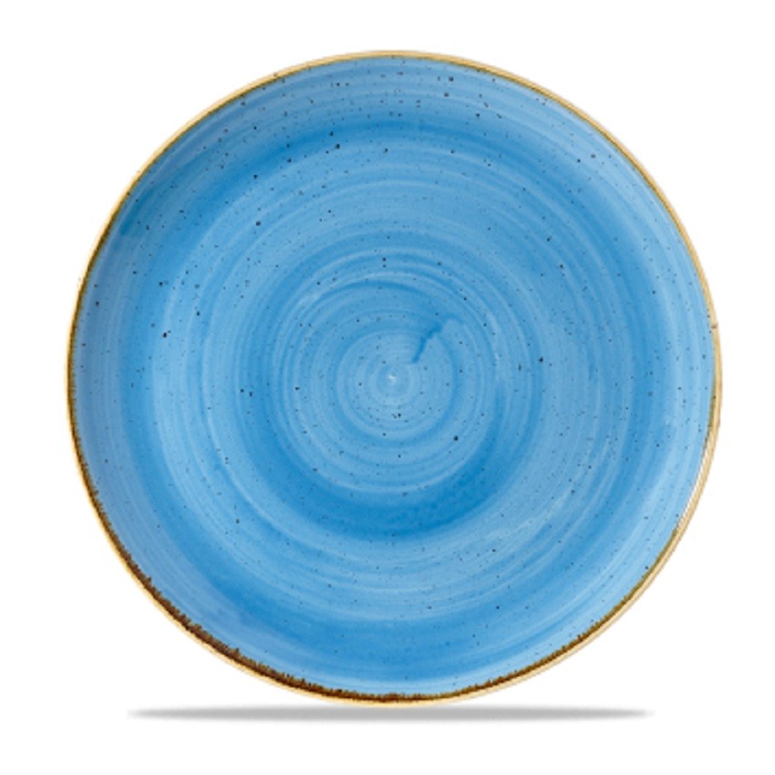 Churchill - Assiette de 11¼ po coupe Stonecast bleu foncée - 12 par boite