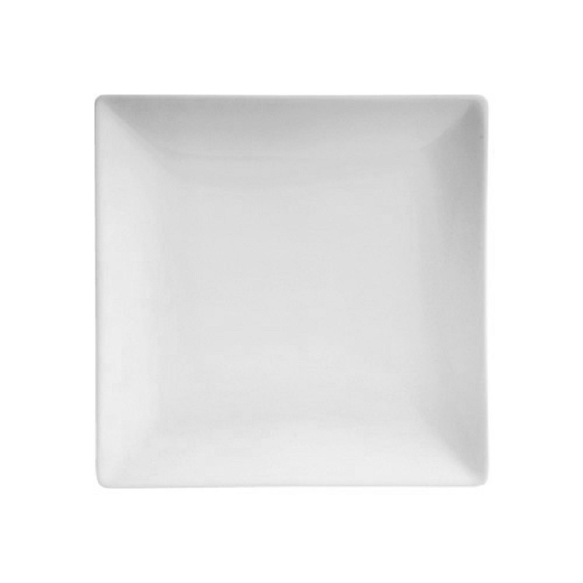 Cameo China - Assiette carrée de 7½ po coupe Square No Rim - 24 par boite