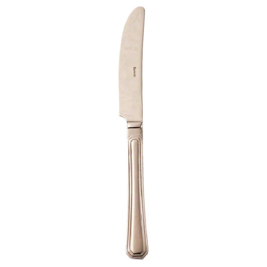 Browne - 9.3 in. Oxford 18/0 Stainless Steel Serrated Table Knife - 12 per box