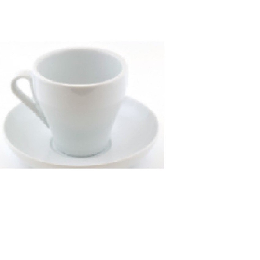 Orly Cuisine - Tasse et soucoupe pour espresso de 3 oz blanche - 6 par boite