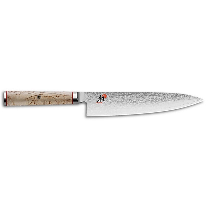 Miyabi - Couteau de chef de 8 po avec manche en bois de bouleau 5000MCD-B