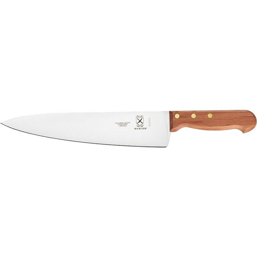 Mercer Culinary - Couteau de chef de 10 po à manche en bois de rosier Praxis