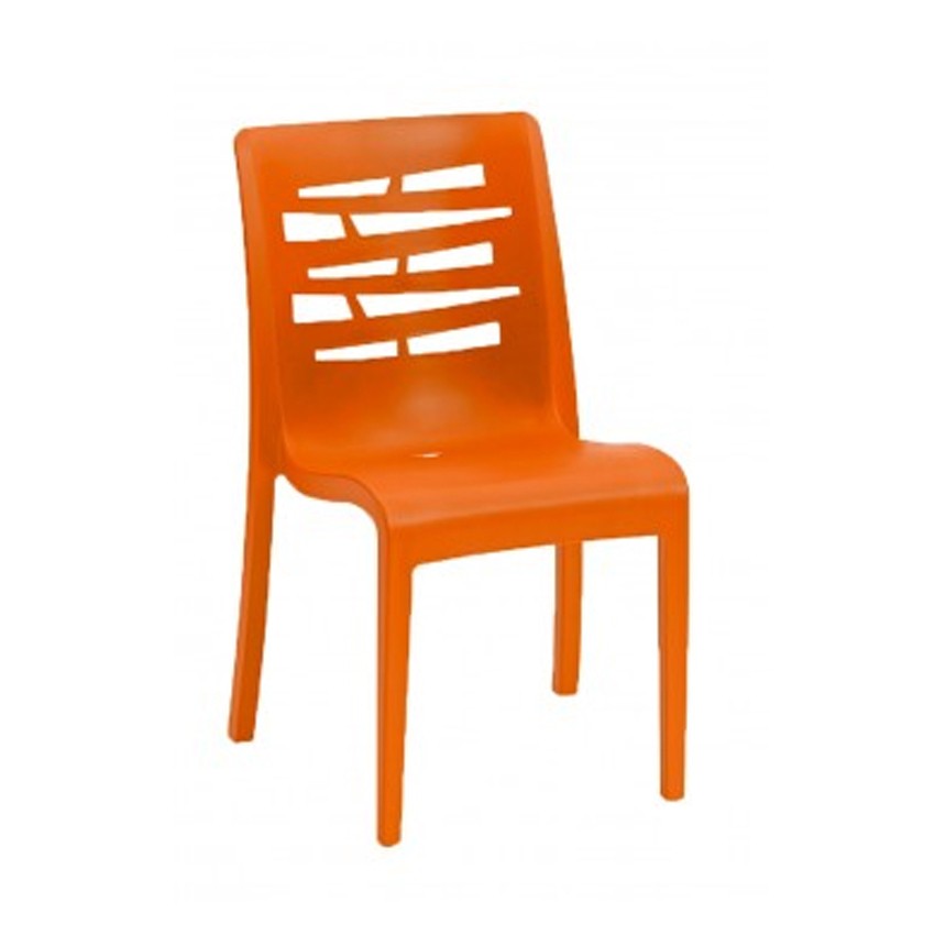 Grosfillex - Chaise sans bras Essenza - Orange