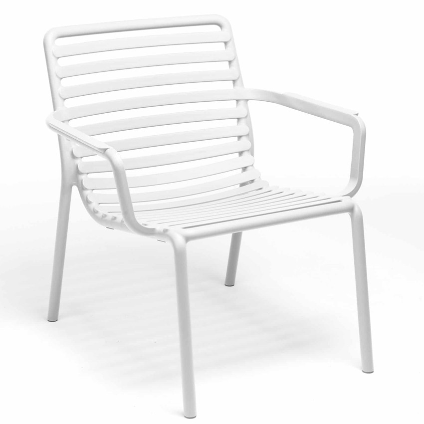 Bum Contract - Chaise avec bras Doga Relax - Bianco (Blanche)
