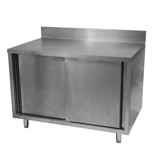 Thorinox - Cabinet de rangement en acier inoxydable 30 po X 48 po avec dosseret