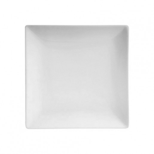 Cameo China - Assiette carrée de 11 po sans bordure Square No Rim - 12 par boite