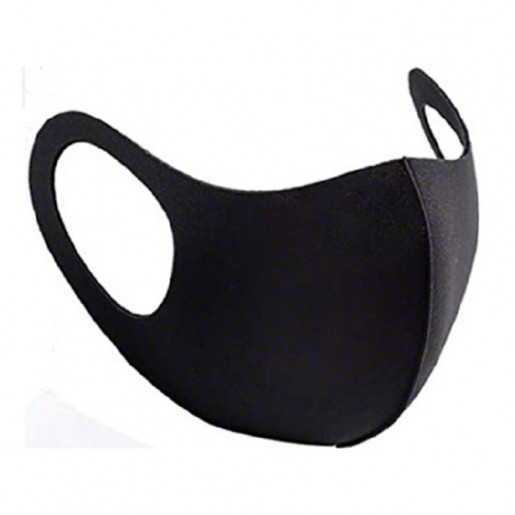 Globe - Masque facial réutilisable noir en polyester/spandex