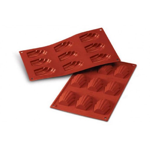 Silikomart - Moule en silicone flexible pour madeleine - 9 x 30 ml