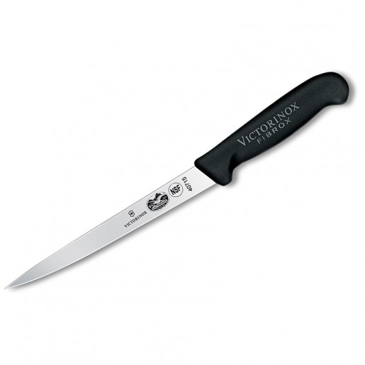 Victorinox - Couteau à filet flexible de 7 po à lame droite - Fibrox Pro