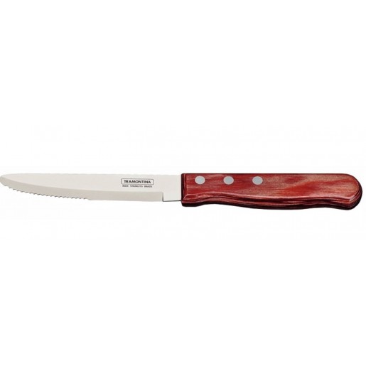 Danesco - Couteau à steak de 5 po - manche en polywood rouge