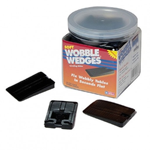 Flow Products - Wobble Wedge mou et flexible de couleur noir - Boîte de 30 unités