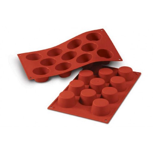 Silikomart - Moule en silicone flexible pour madeleine - 9 x 30 ml