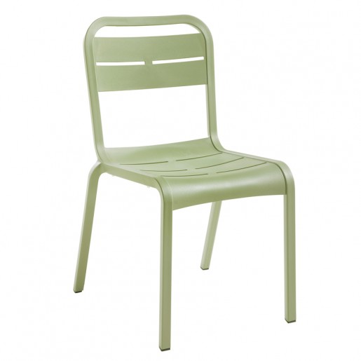Grosfillex - Chaise sans bras Cannes - Sage Green (Verte)