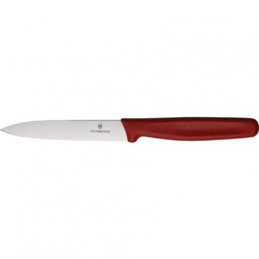 Victorinox - Couteau d'office 4 manche long rouge (boite de 12)