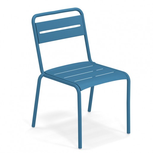 Bum Contract - Chaise sans bras Star - Antique Blue (bleue)