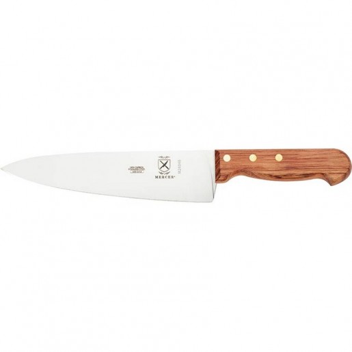 Mercer Culinary - Couteau de chef de 8 po à manche en bois de rosier Praxis