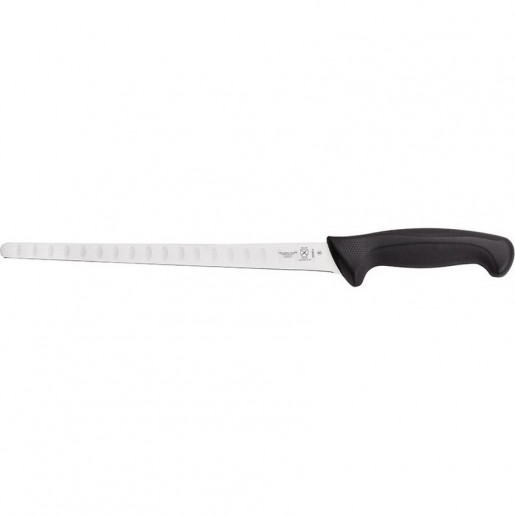 Mercer Culinary - Couteau à trancher flexible et alvéolé de 10.25 po à manche noir Millennia