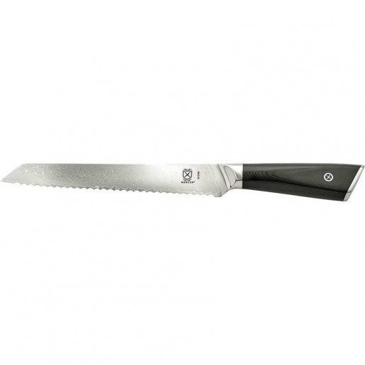 Mercer Culinary - Couteau à pain dentelé de 8 po à manche ergonomique G10 Damascus