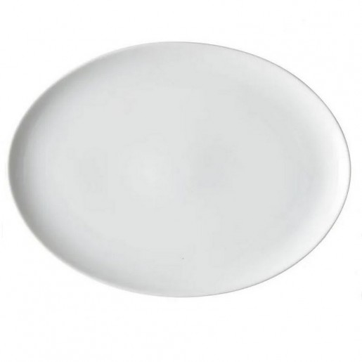 Arc Cardinal - Assiette ovale de 14 1/4 po en porcelaine blanche Candour - 12 par boite