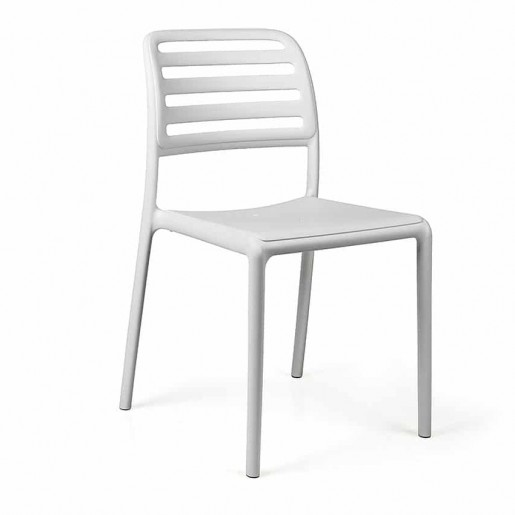 Bum Contract - Chaise sans bras Costa Bistrot - Bianco (blanche)