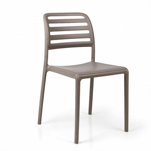 Bum Contract - Chaise sans bras Costa Bistrot - Tortora (beige)