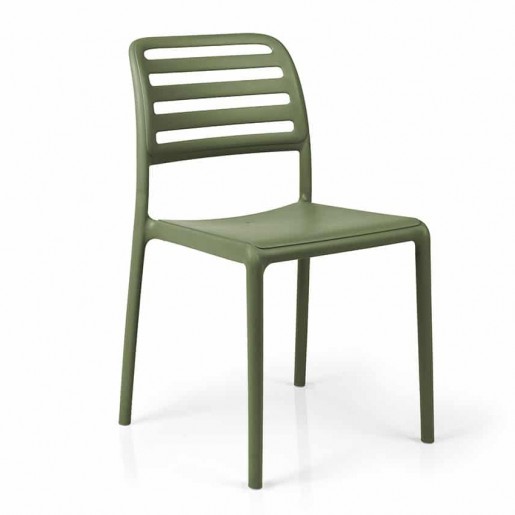 Bum Contract - Chaise sans bras Costa Bistrot - Agave (verte)