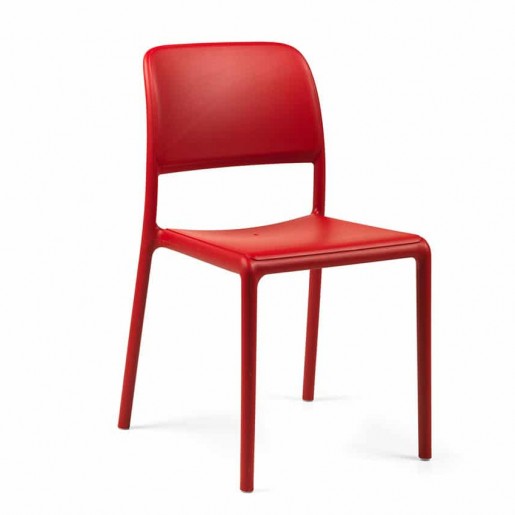 Bum Contract - Chaise sans bras Riva Bistrot - Rosso (rouge)