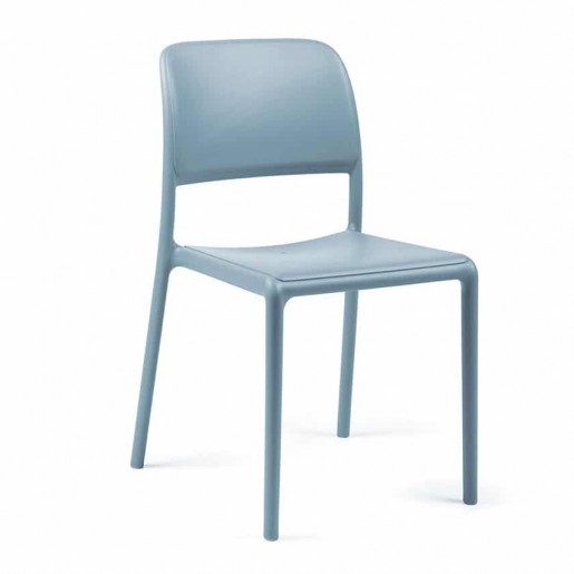 Bum Contract - Chaise sans bras Riva Bistrot - Celeste (bleue)