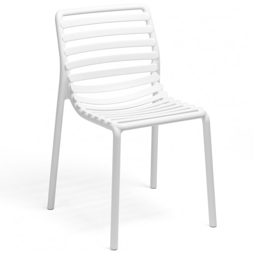 Bum Contract - Chaise sans bras Doga Bistrot - Bianco (Blanche)