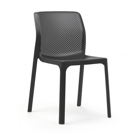 Bum Contract - Chaise sans bras Bit - Antracite (noire)