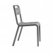 Grosfillex - Chaise sans bras Cannes - Charcoal (grise)