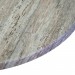 Grosfillex - Dessus de table rond en mélamine moulé de 42 po avec trou pour parasol - Barn White (Blanc grange)