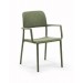Bum Contract - Chaise avec bras Bora - Agave (verte)