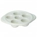Diversified Ceramics - Plat à escargots à 6 emplacements - Blanc - 24 par boite