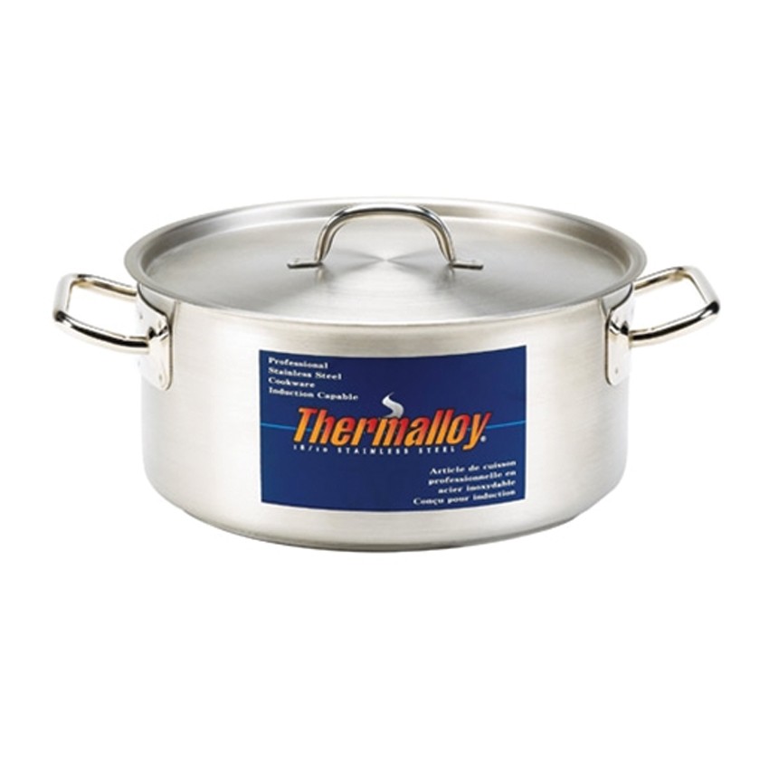 Browne - Thermalloy 25 Qt. Stainless Steel Braising Pot