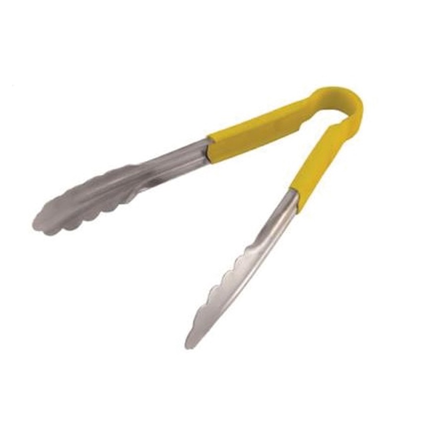 Atelier Du Chef - 9 in. Yellow One-Piece Utility Tong