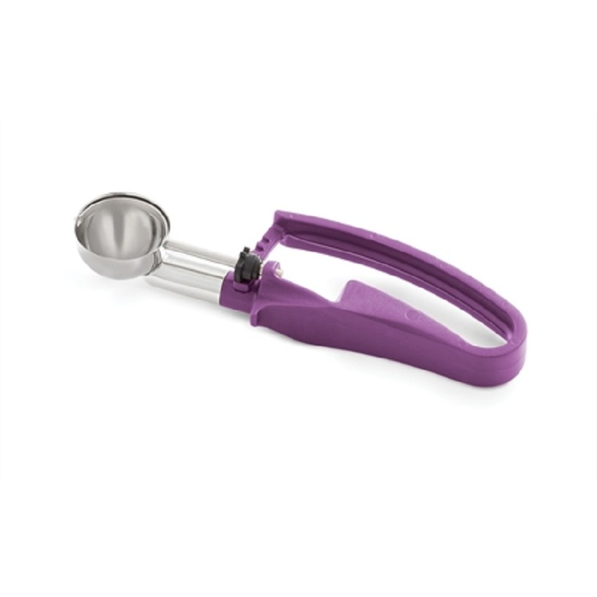 Vollrath - 0.72 oz. Right/Left-Handed Disher with Orchid Squeeze Handle