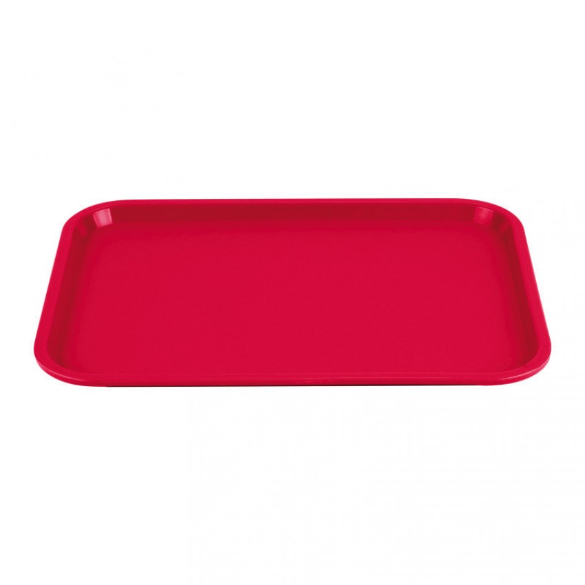 Vollrath - 12 in. X 16 in. Red Polypropylene Fast Food Tray