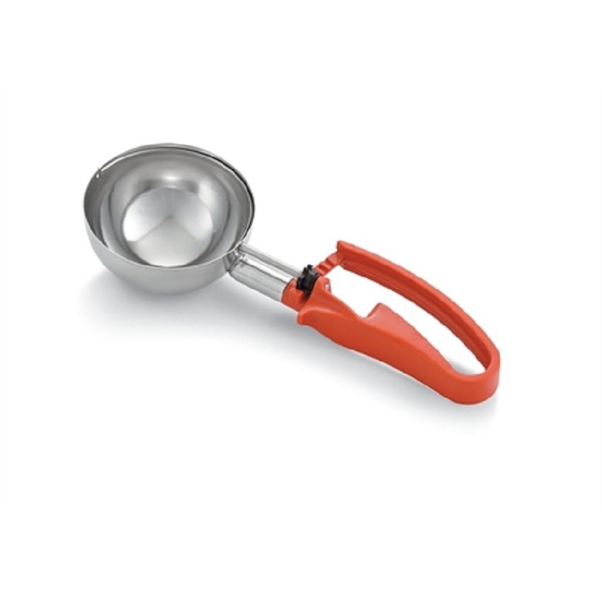 Vollrath - 8 oz. Right/Left-Handed Disher with Orange Squeeze Handle