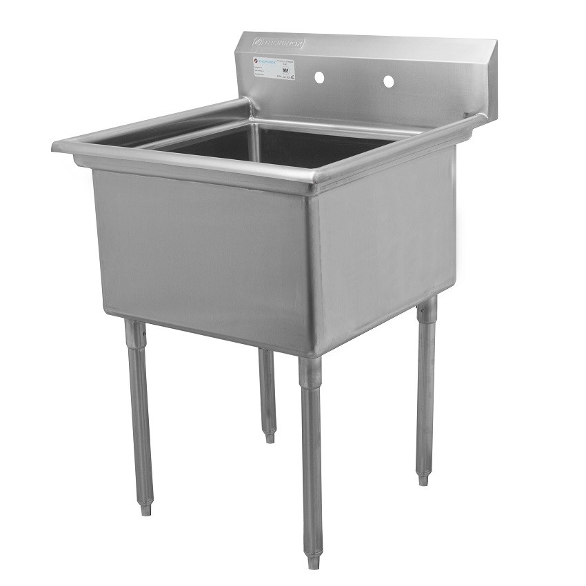 Thorinox - 30 in. X 24 in. X 14 in. Stainless Steel One Compartment Sink