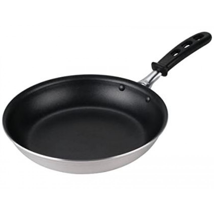 Vollrath - 10 in. Wear-Ever Non-Stick Aluminum Fry Pan with Black Silicone Handle
