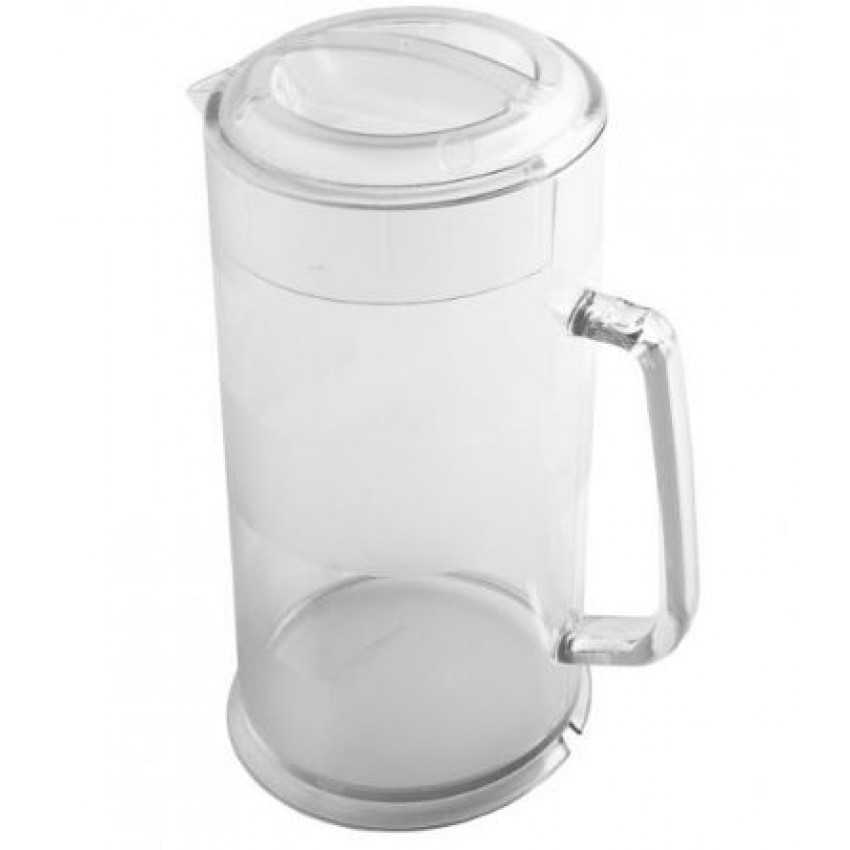 Cambro - 64 oz. Camwear Clear Plastic Pitcher with Lid