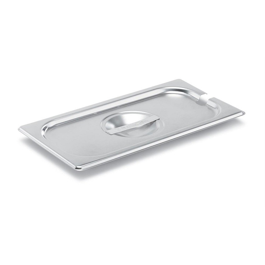 Vollrath - Super Pan V Third-Size (1/3) Slotted Stainless Steel Cover