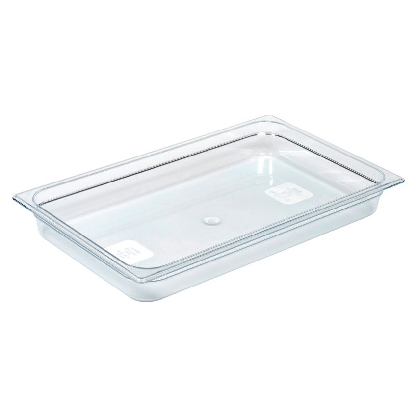 Rubbermaid - 2½ in. Deep 1/1 Size Clear Gastronorm Pan - 6 per box