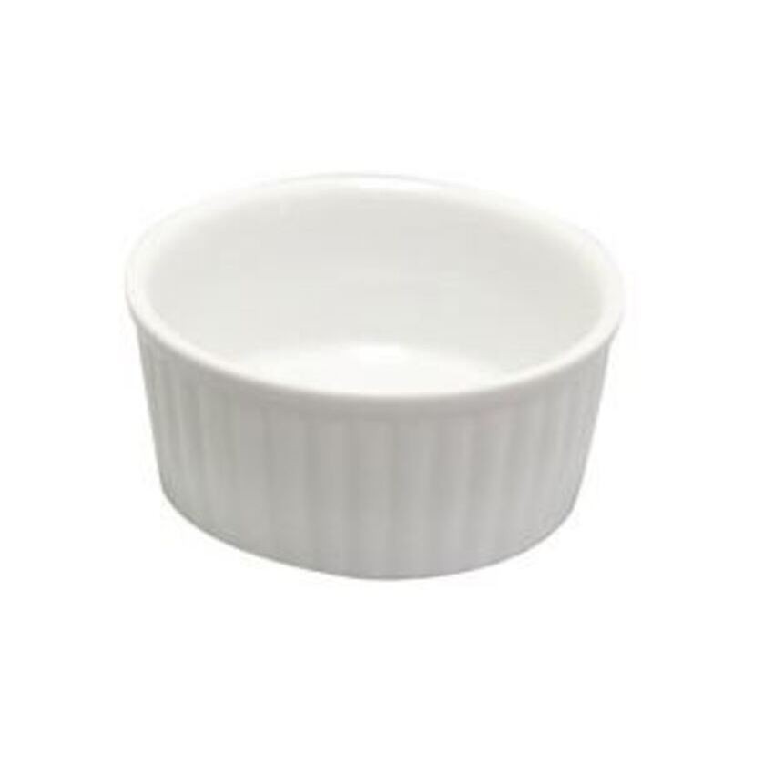 Atelier Du Chef - 3 oz. White Ceramic Ramekin - 24 per box