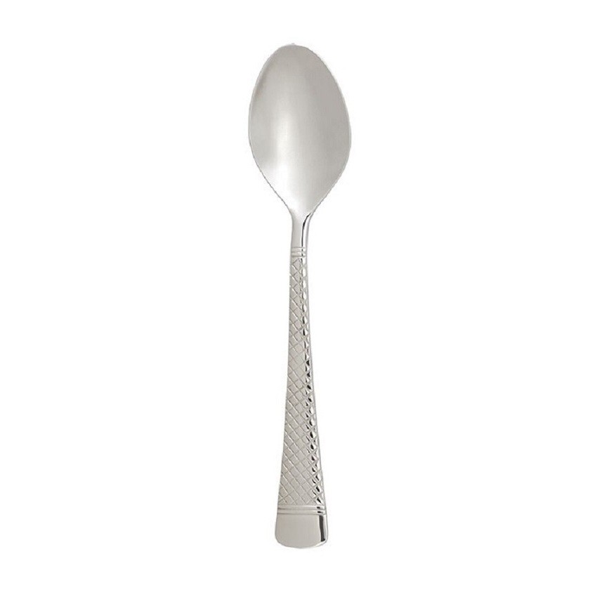 Arc Cardinal - Leila 7 7/8 in. 18/0 Stainless Steel Oval Soup Spoon - 12 Per Box