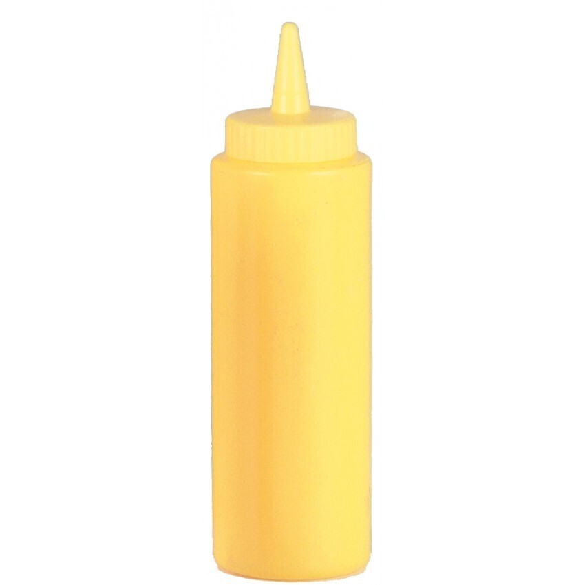 Atelier Du Chef - 24 oz. Yellow Plastic Squeeze Bottle