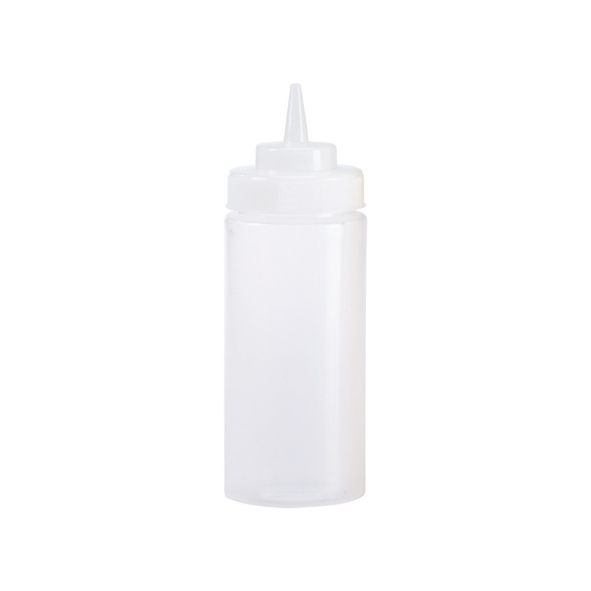 Atelier Du Chef - 16 oz. Clear Plastic Squeeze Bottle - 6 per pack
