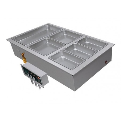 Hatco - Two Pan Drop In Hot Food Well with 1 in. Drain - 240 Volts