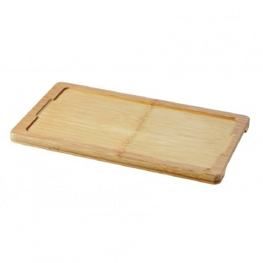 Revol - Basalt 13½ in. X 7¾ in. Bamboo Line Tray for Plate - 6 per box